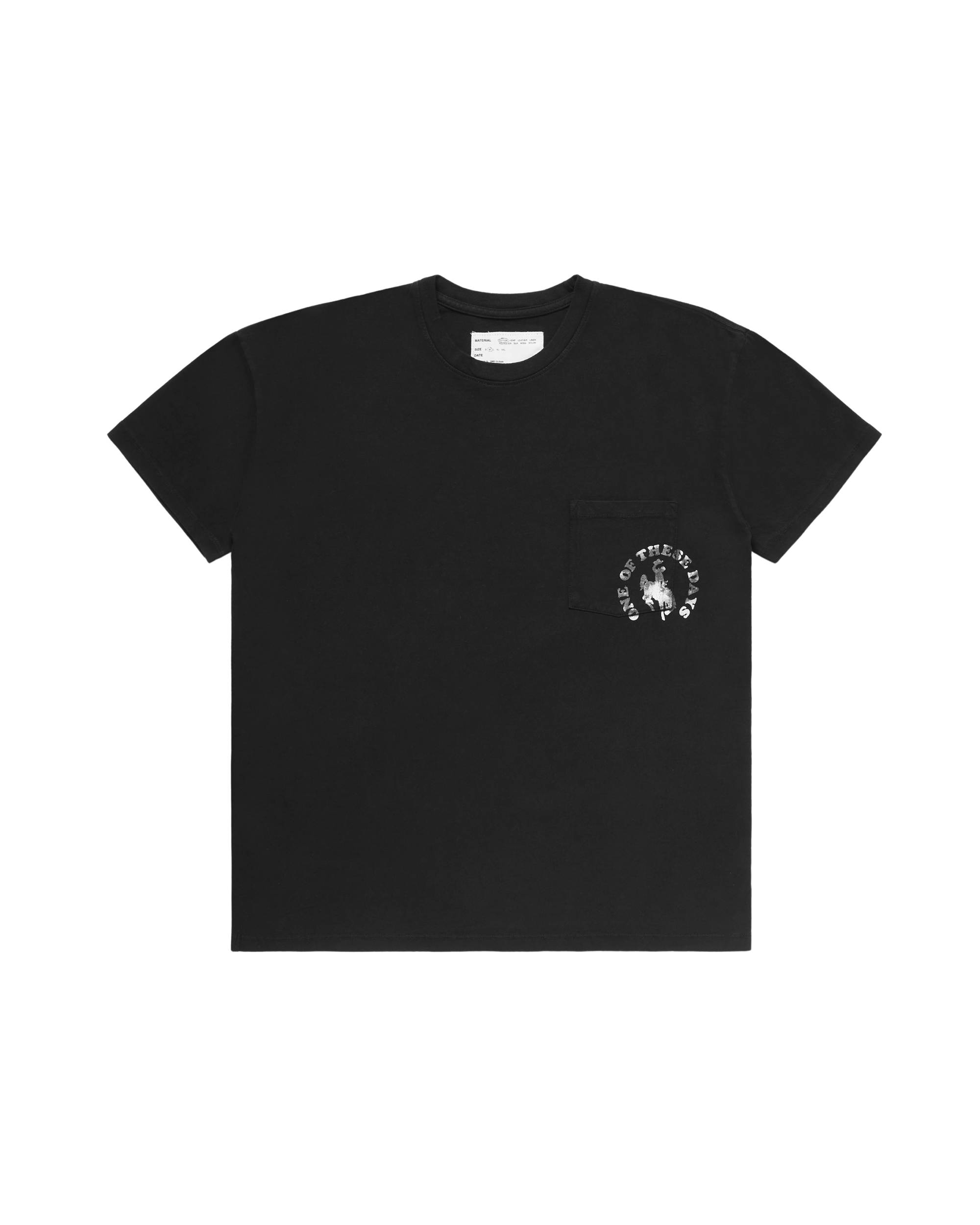 Cowboy Hippies Pocket T-shirt - Black