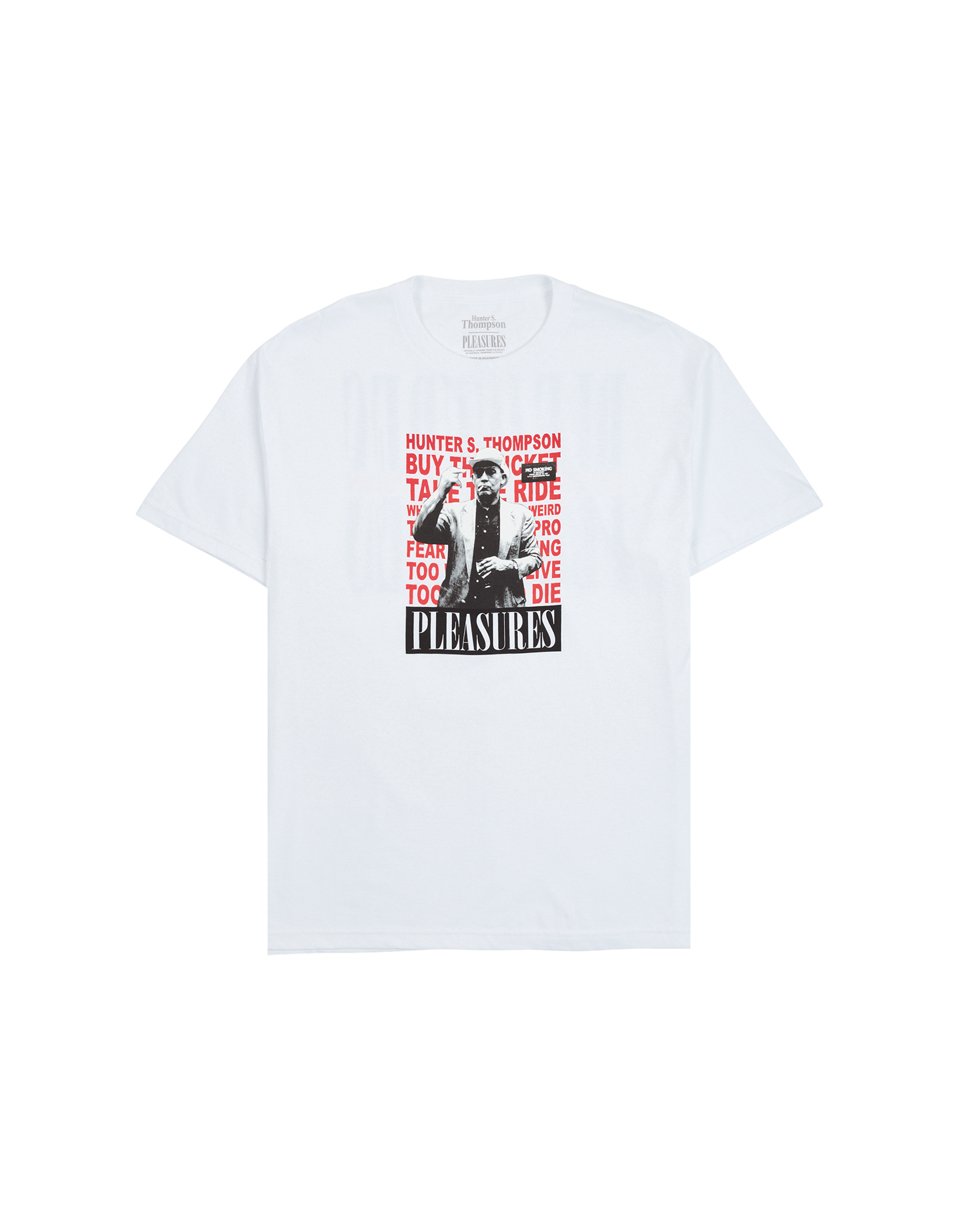 Hunter S. Thompson No Smoking T-shirt - White