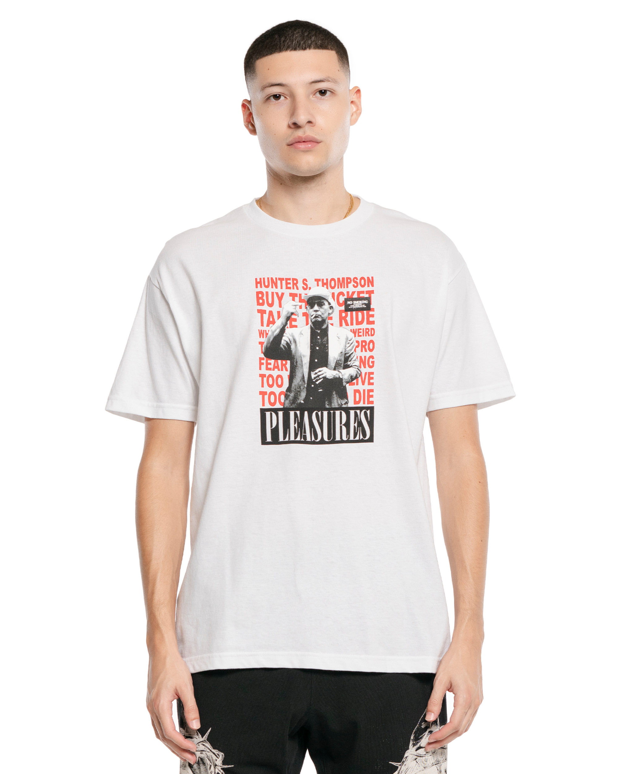Hunter S. Thompson No Smoking T-shirt - White