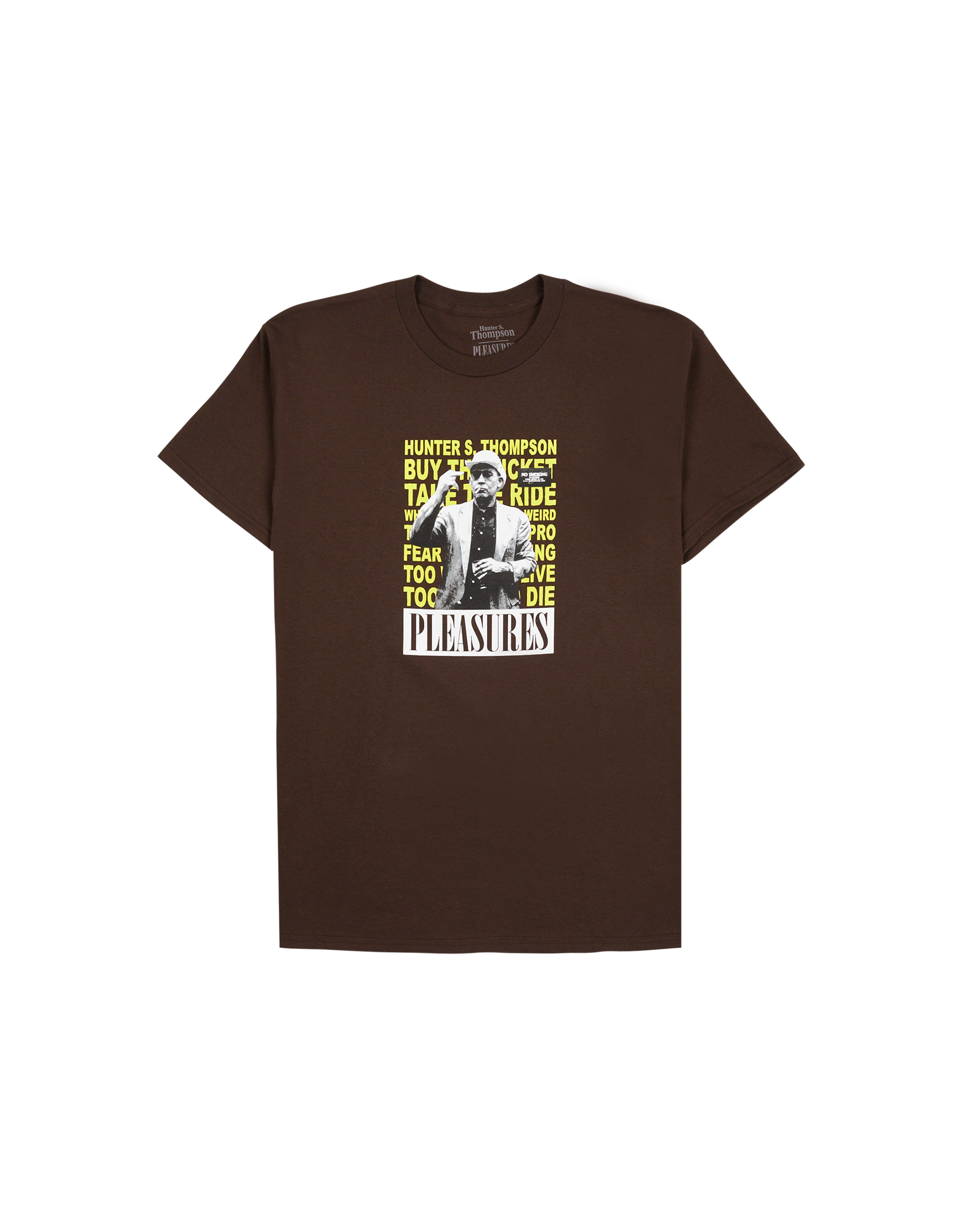 Hunter S. Thompson No Smoking T-shirt - Brown