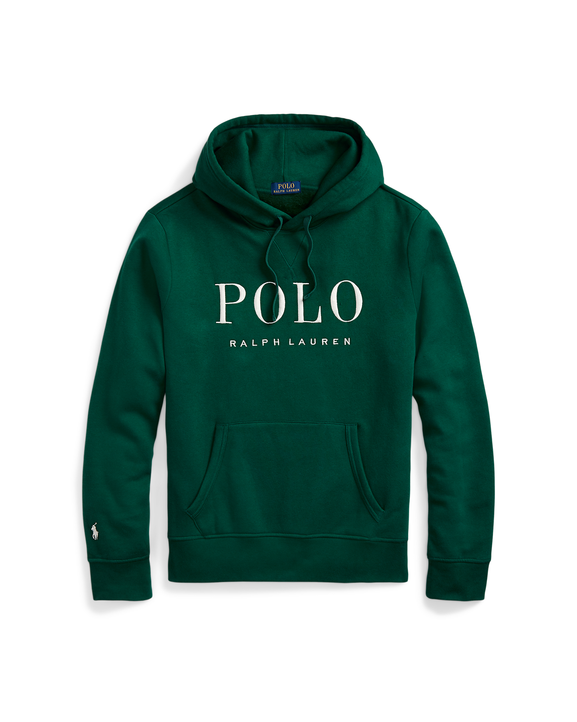 Script Logo Hooded Sweatshirt - New Forest / White