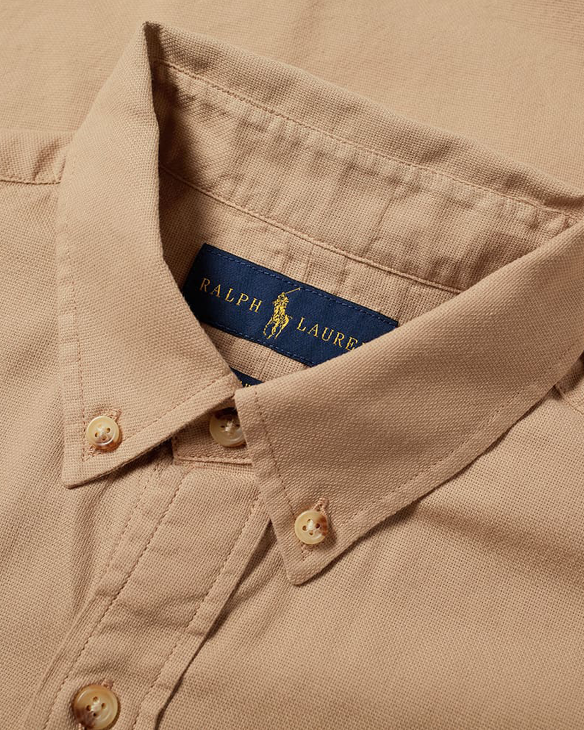 Long Sleeve Sports Shirt - Vintage Khaki