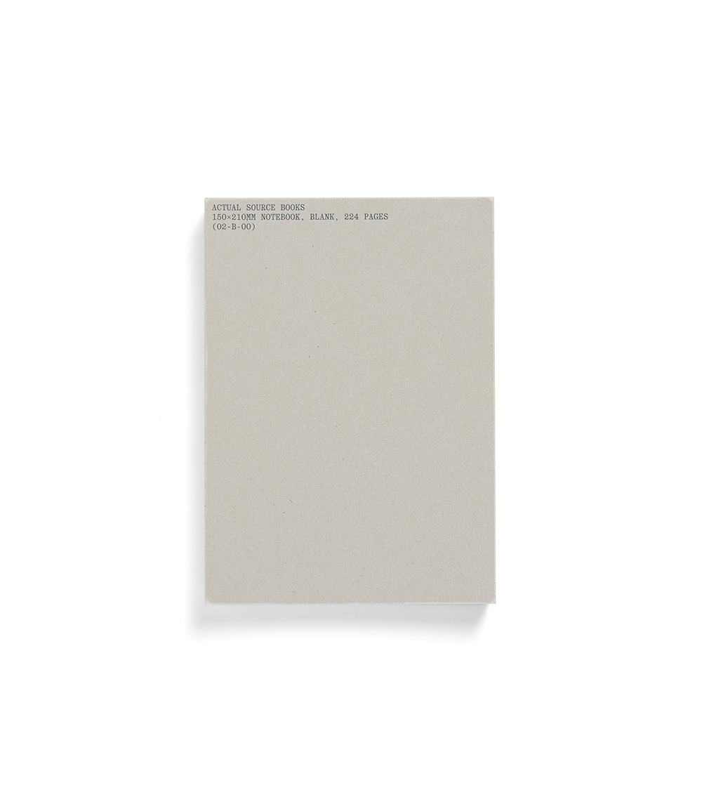 Blank Page Notebook - Grey
