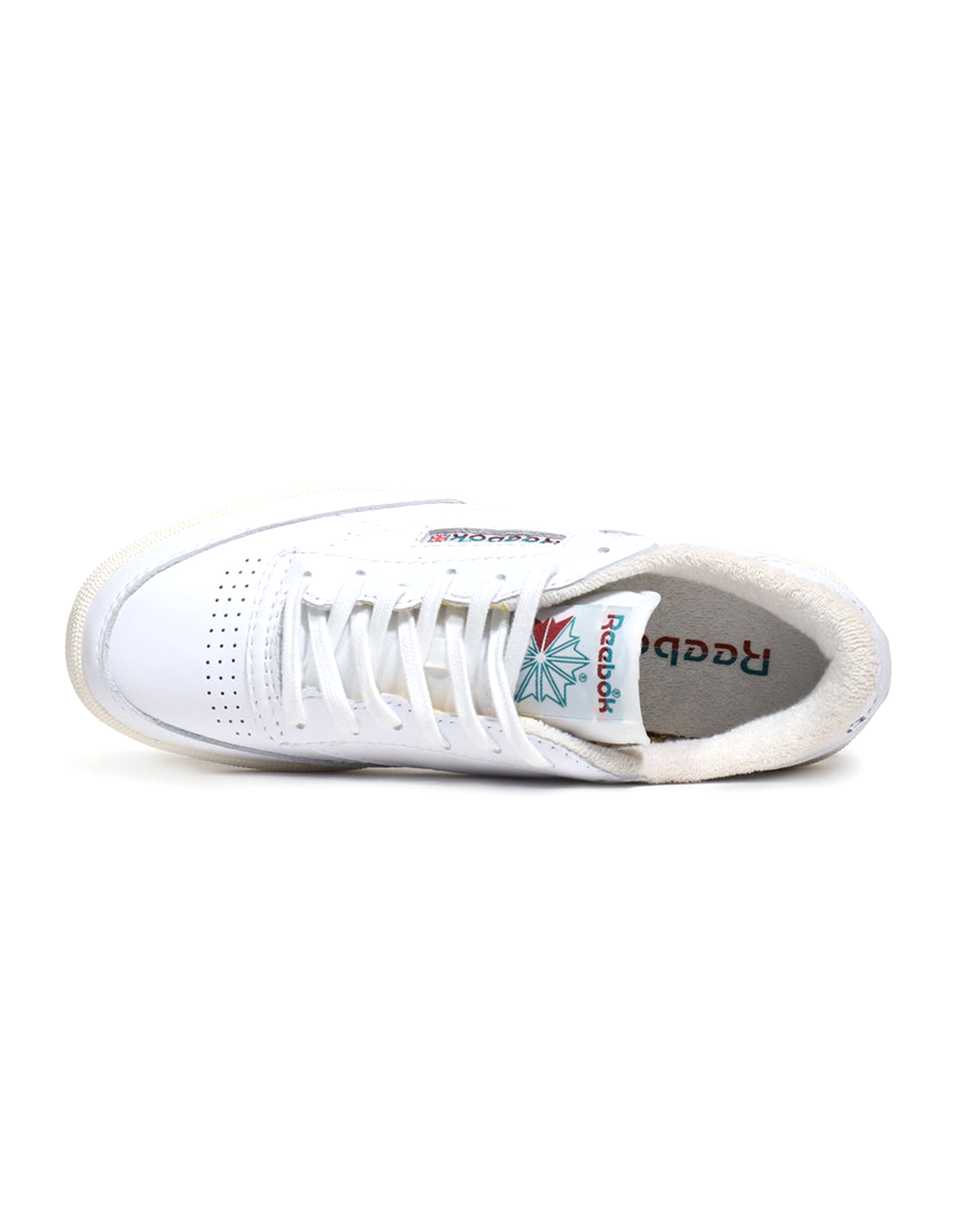 Club C 85 Vintage - White / Seaport Teal / Classic Burgundy