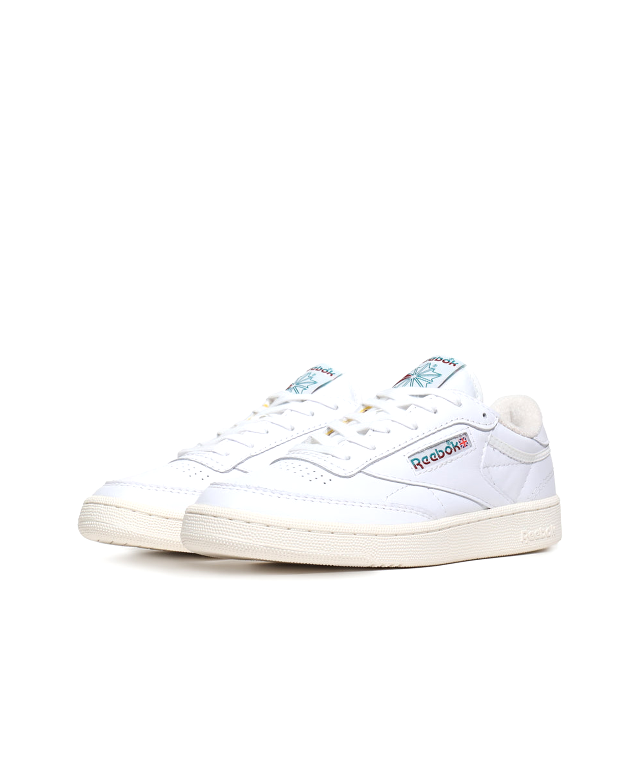 Club C 85 Vintage - White / Seaport Teal / Classic Burgundy