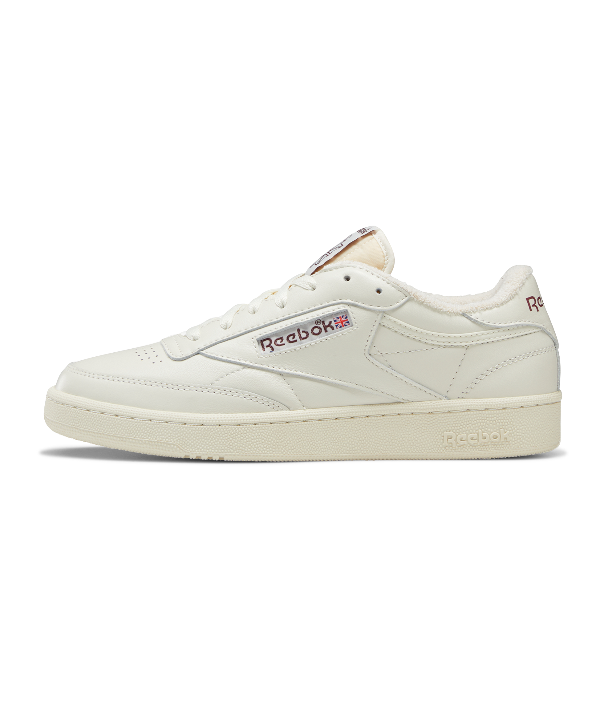 Club C 85 Vintage - Chalk / Alabaster / Maroon