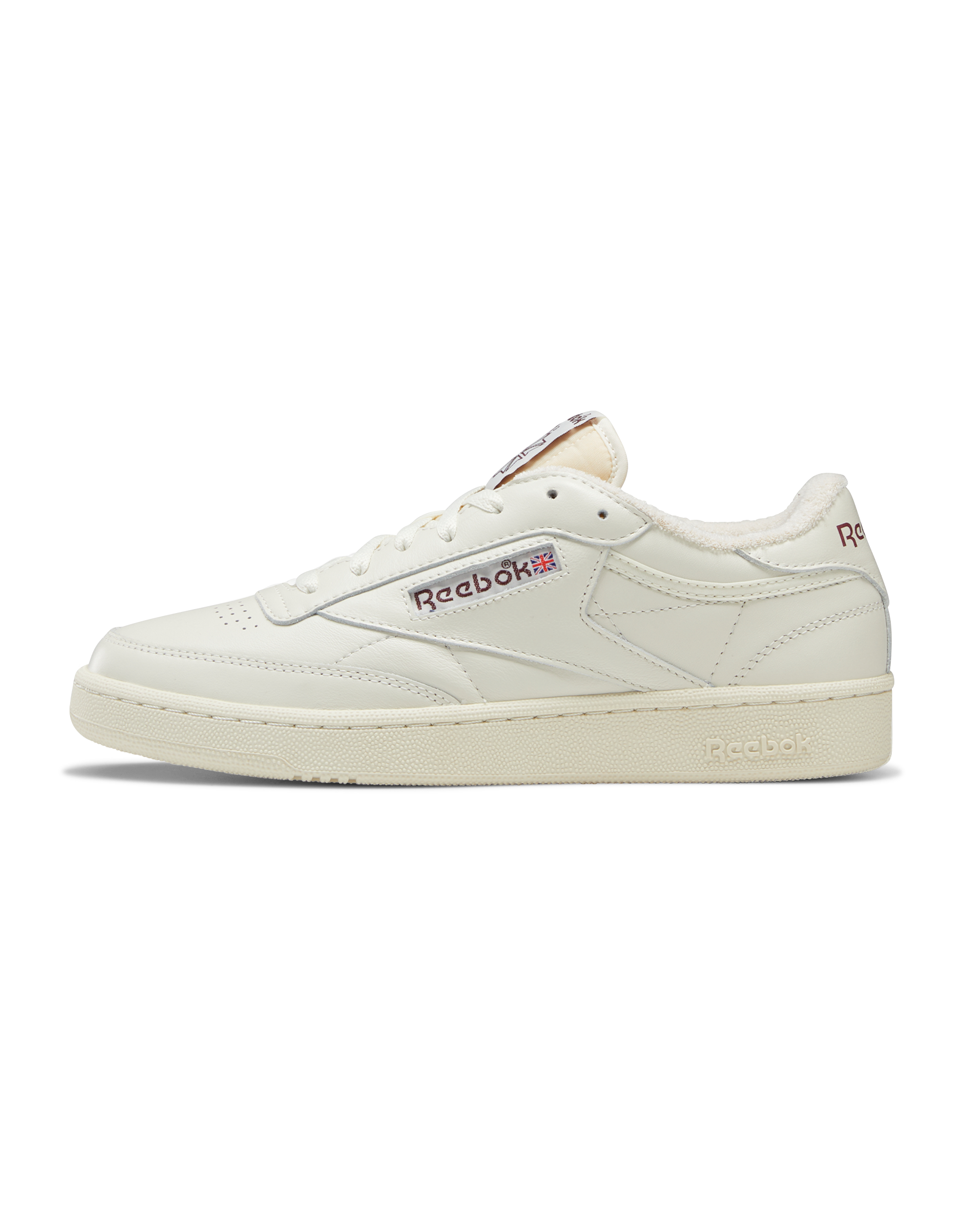 Club C 85 Vintage - Chalk / Alabaster / Maroon