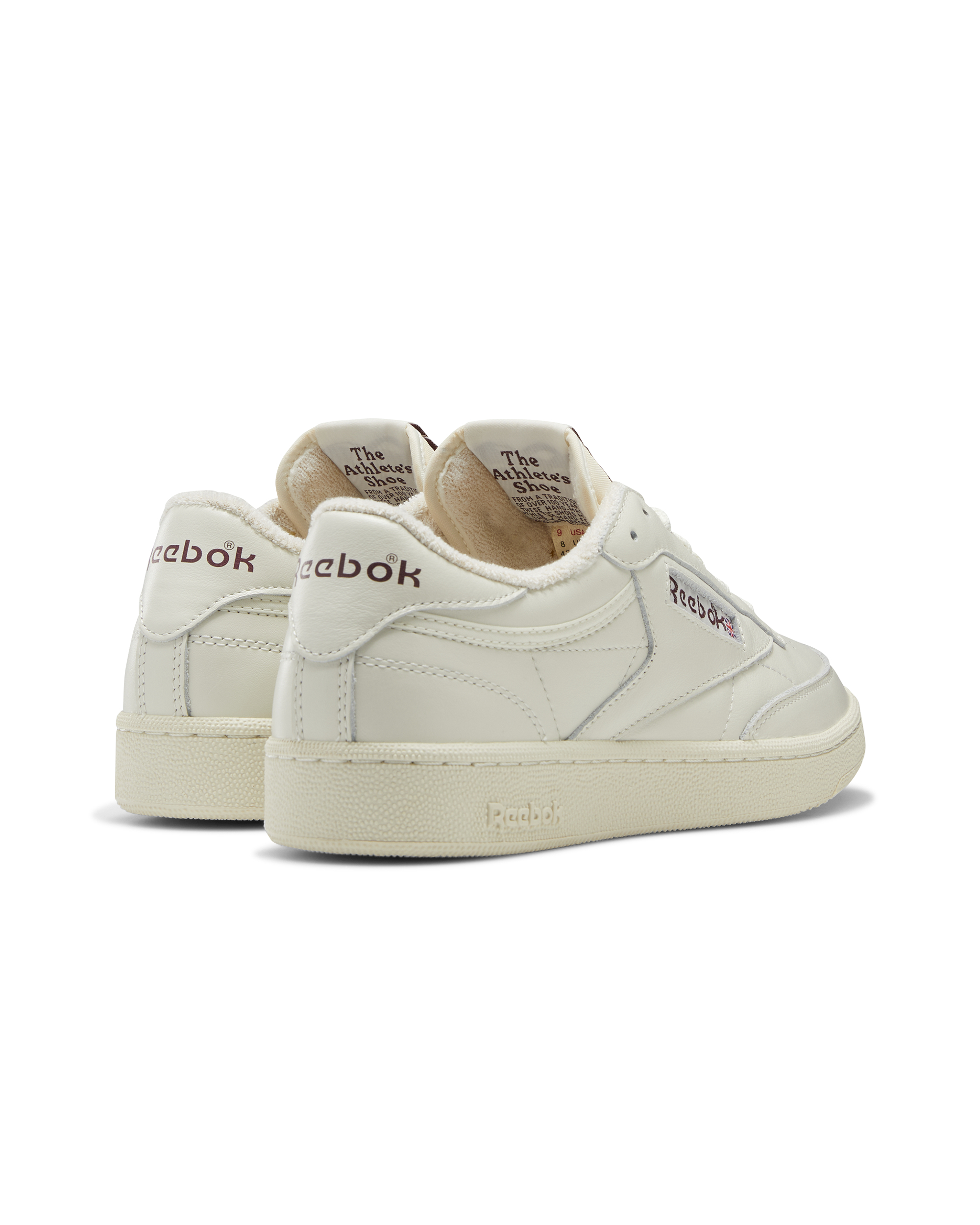 Club C 85 Vintage - Chalk / Alabaster / Maroon