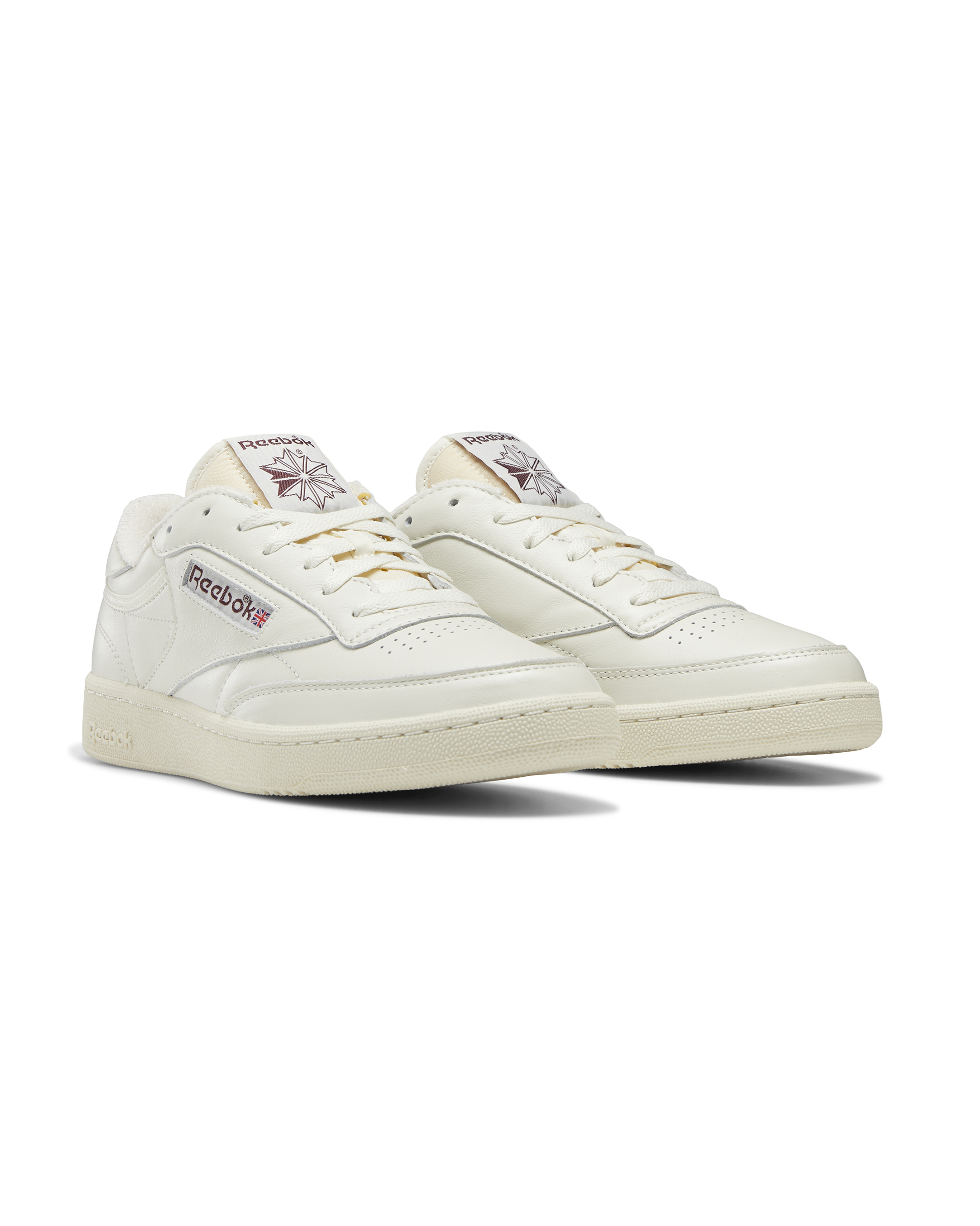 Club C 85 Vintage - Chalk / Alabaster / Maroon