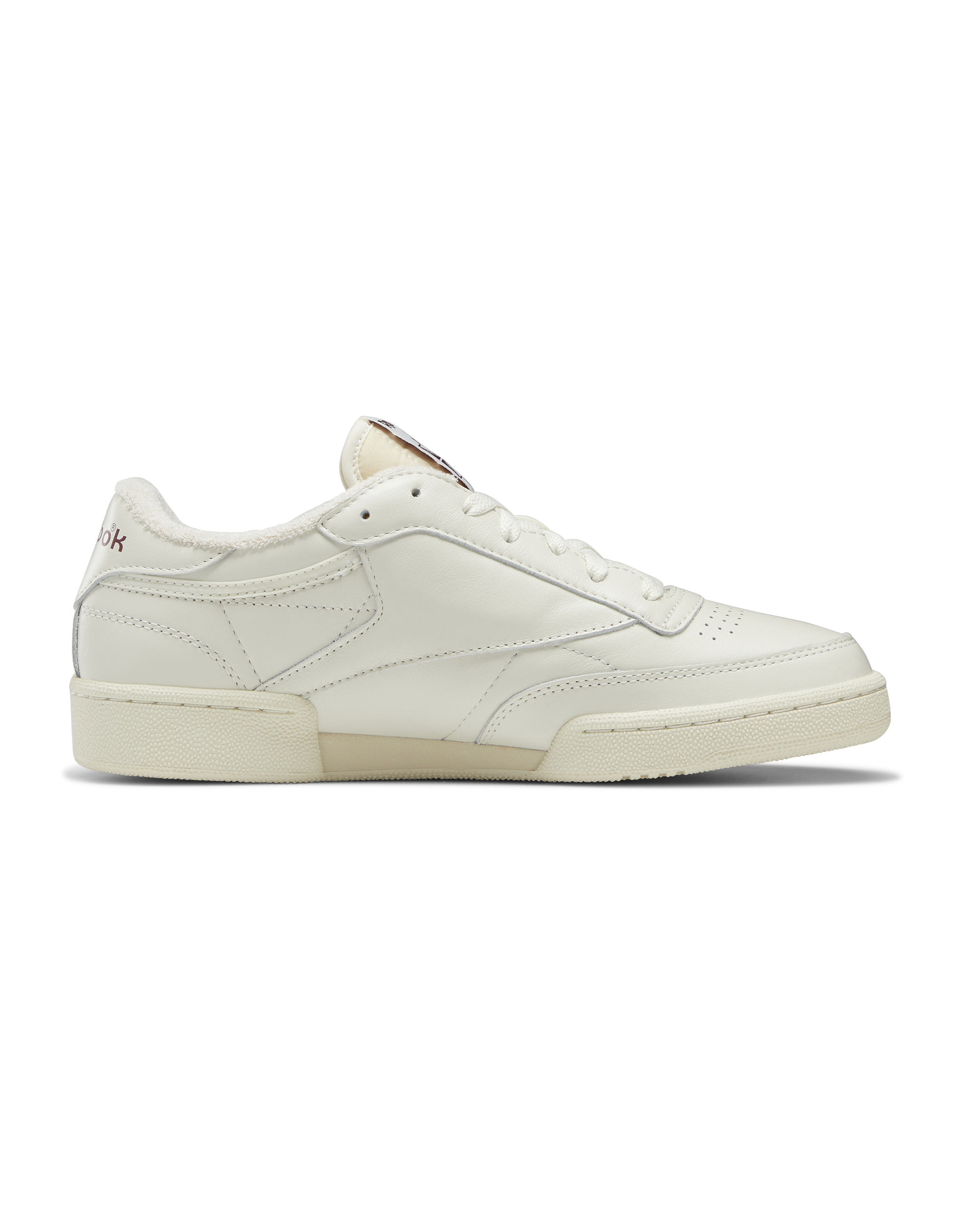 Club C 85 Vintage - Chalk / Alabaster / Maroon