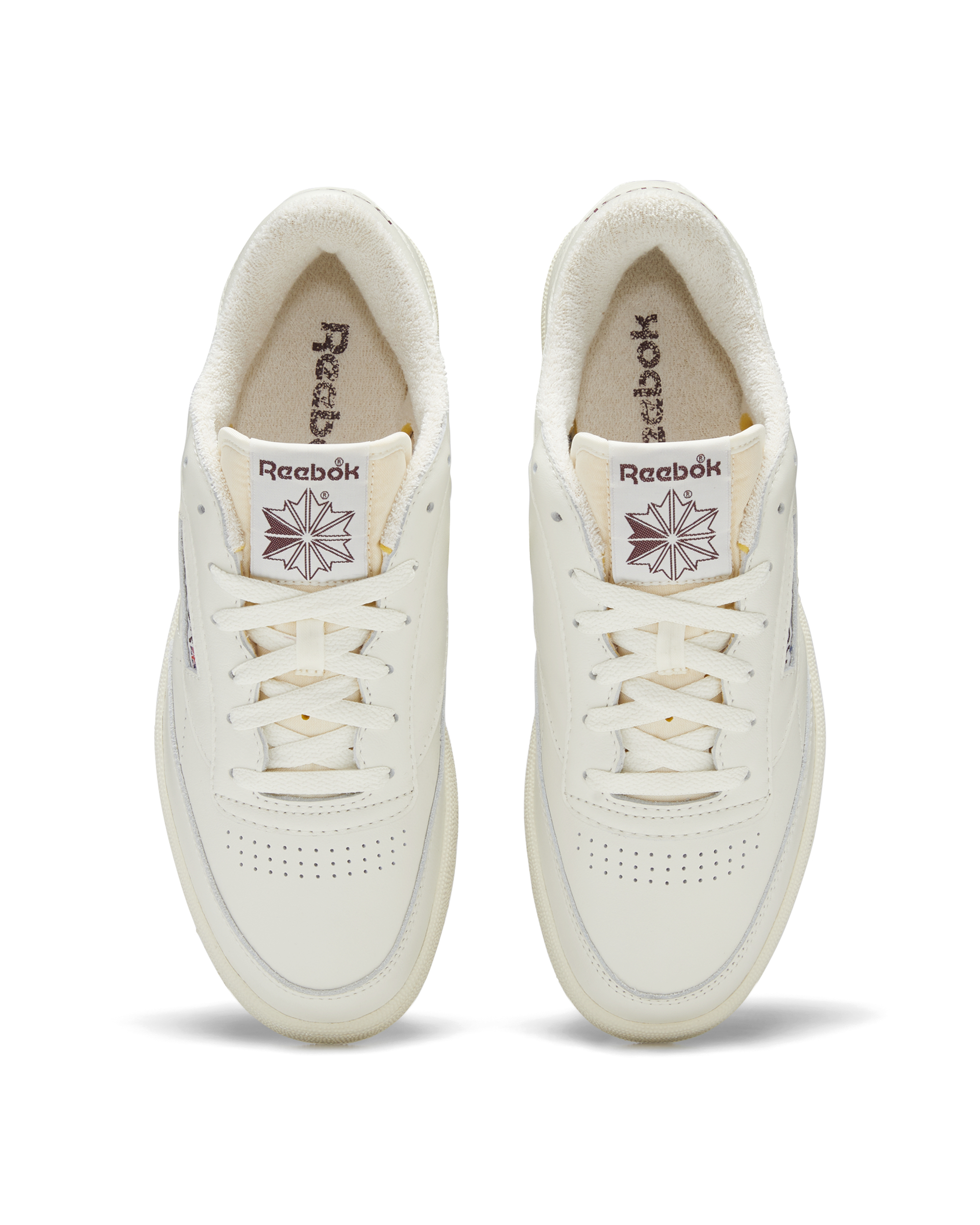 Club C 85 Vintage - Chalk / Alabaster / Maroon