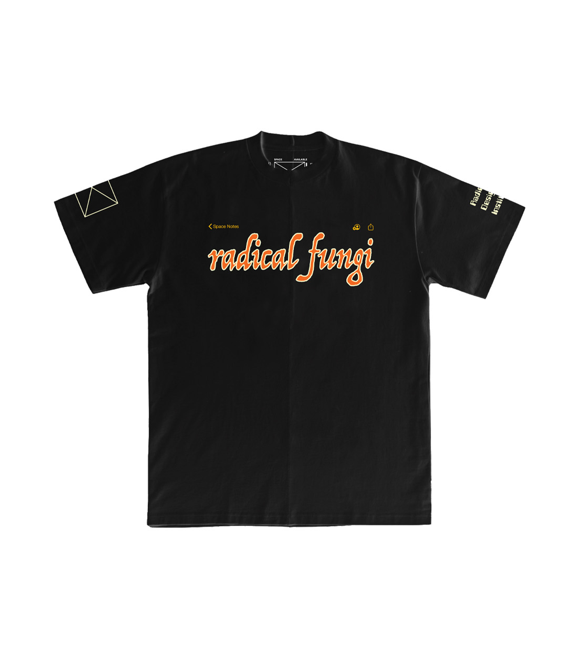 Upcycled Radical Fungi T-shirt - Black