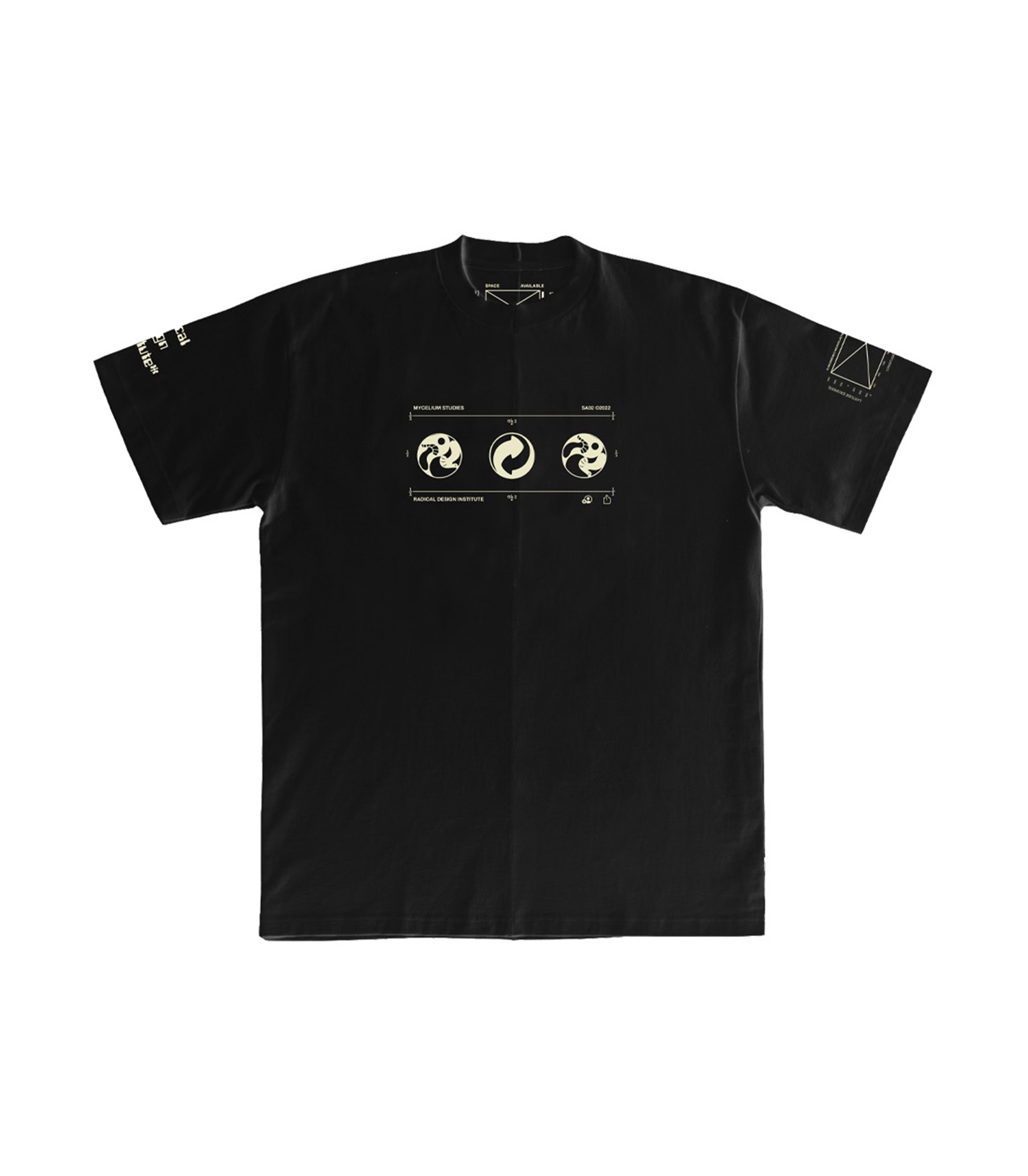 Upcycled Case Study T-shirt - Black