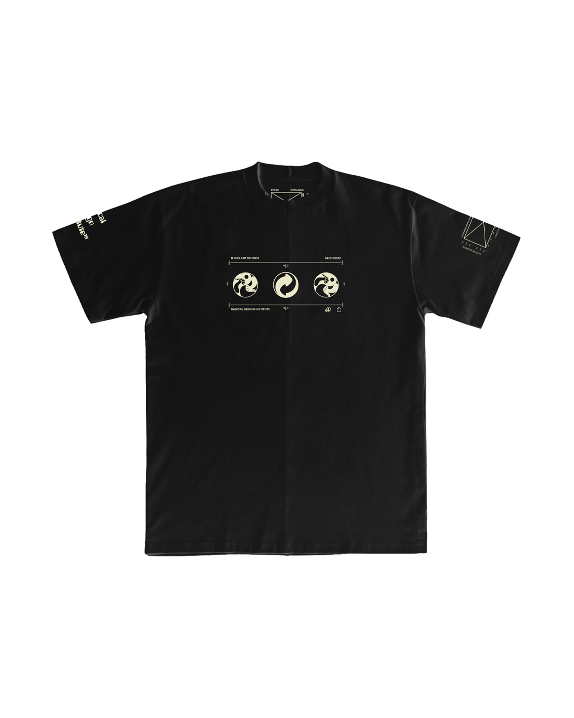Upcycled Case Study T-shirt - Black