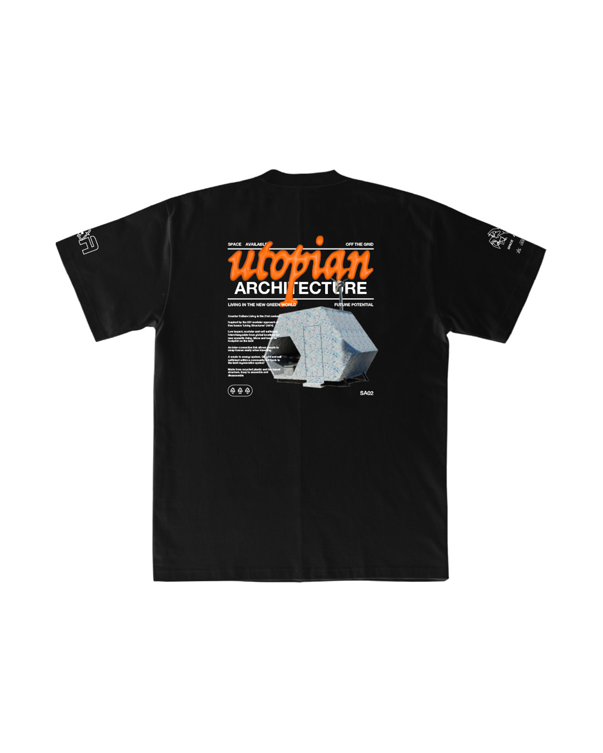 Utopian Architecture T-Shirt - Black
