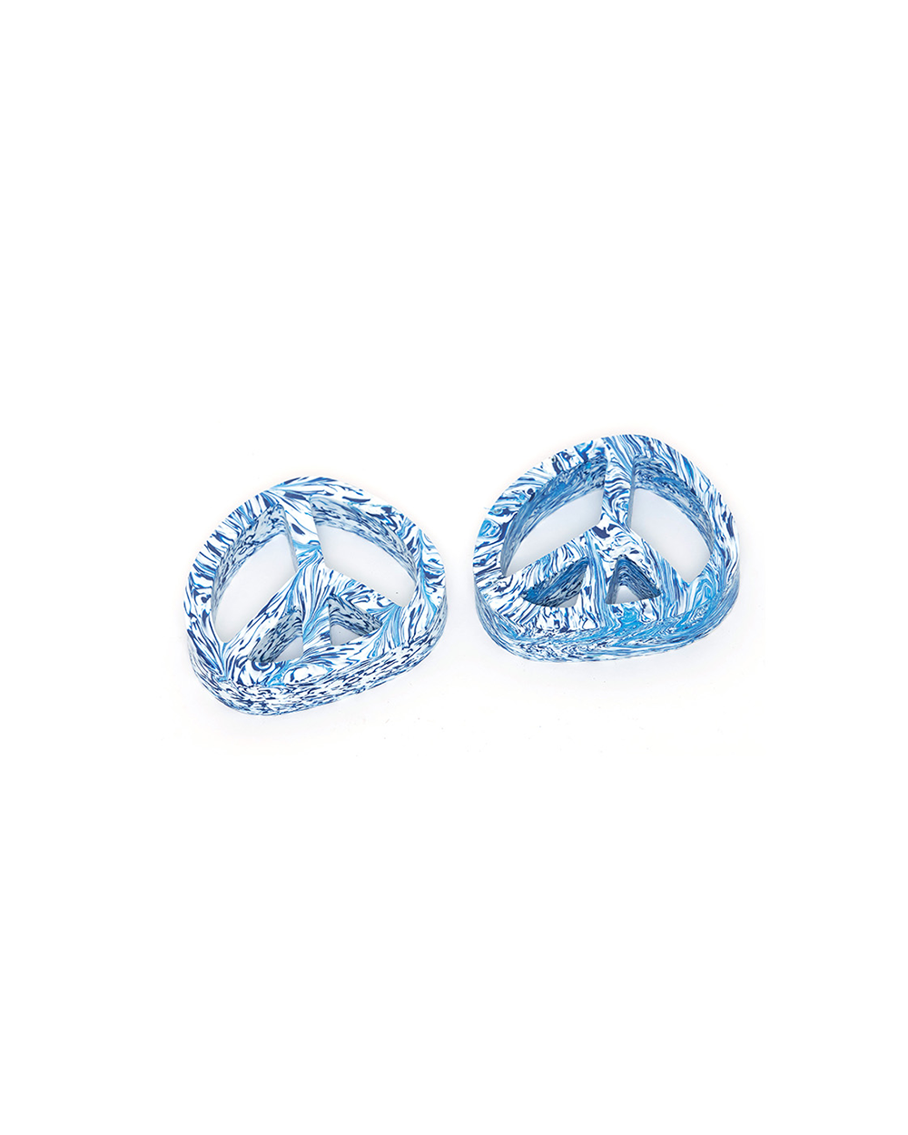 Peace On Earth Coasters - Blue Wave