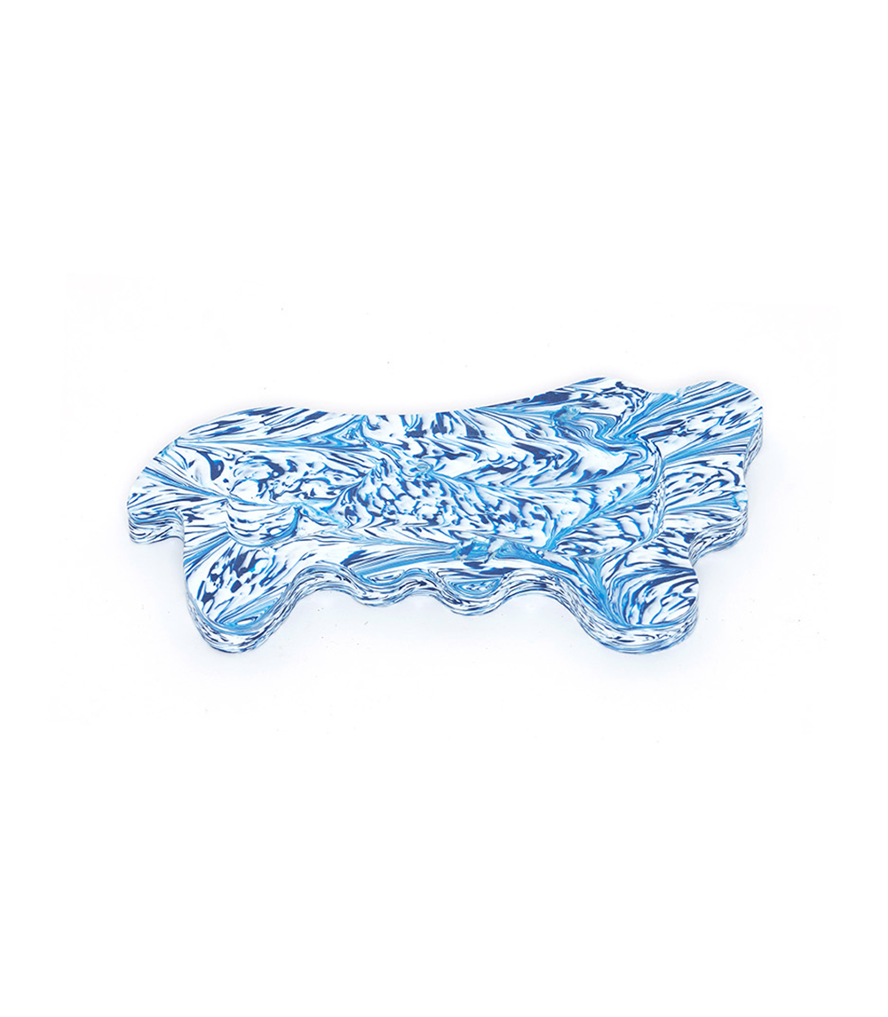 Melted Structures Desk Tray - Blue Wave