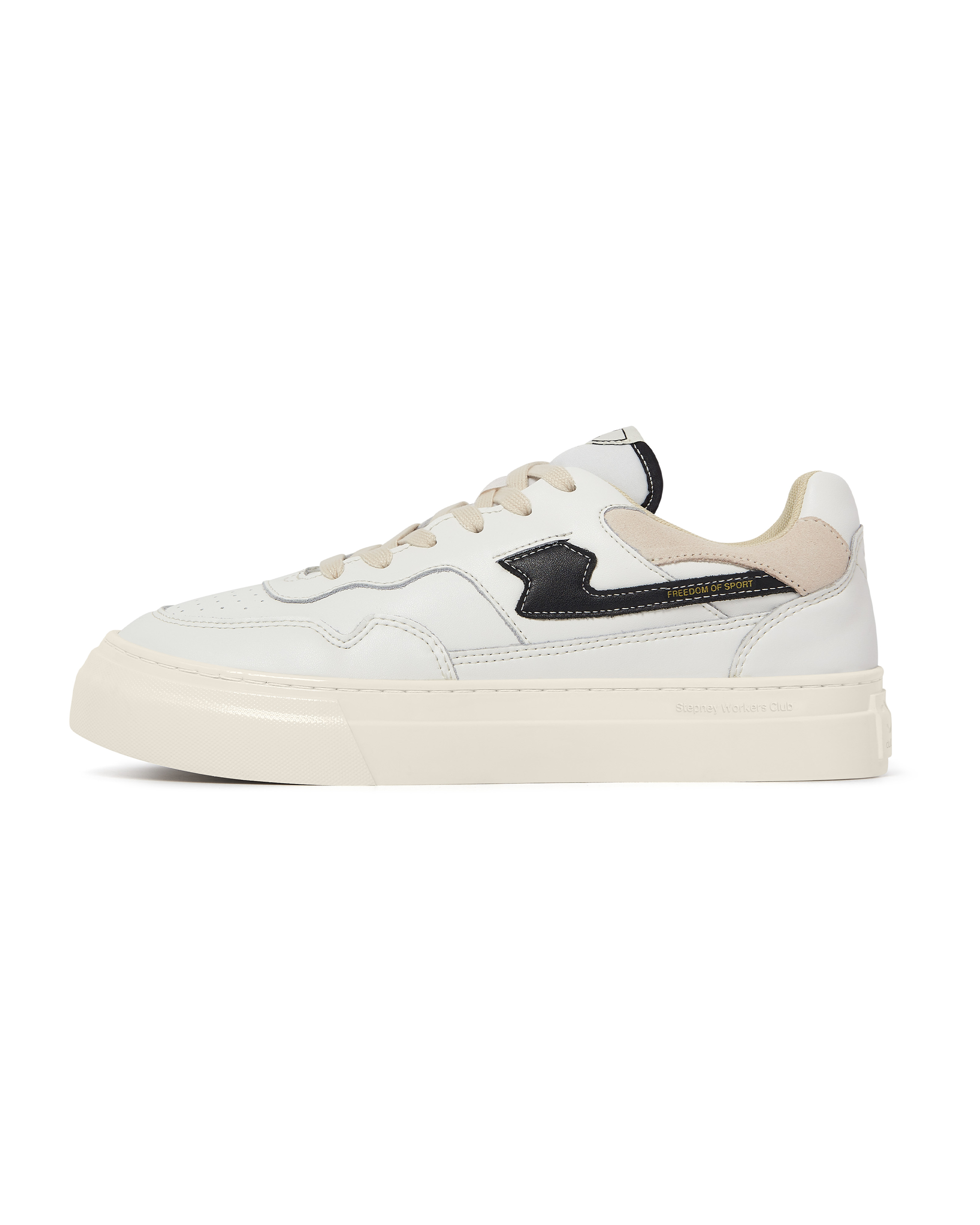 Pearl Strike Leather - White / Black