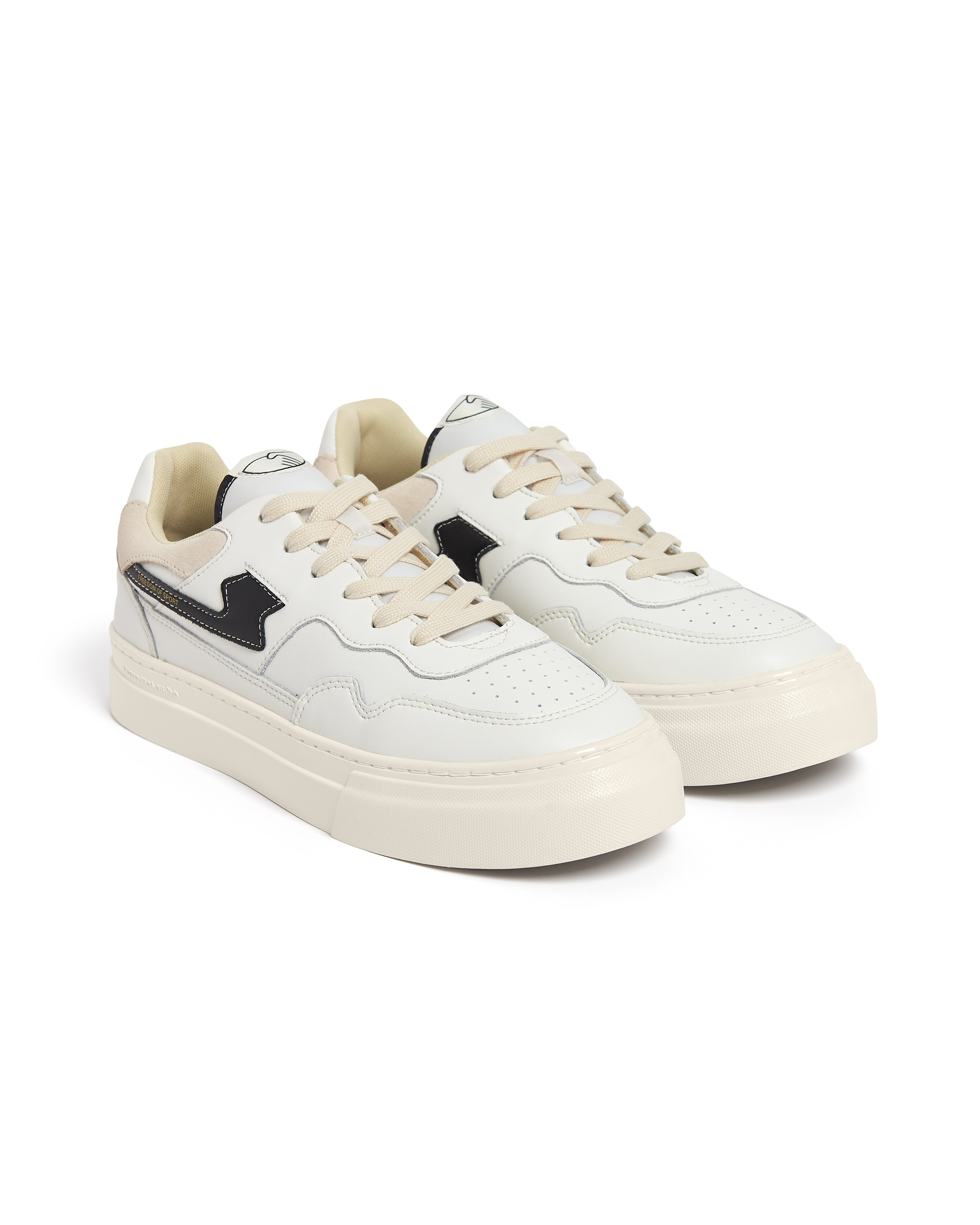 Pearl Strike Leather - White / Black