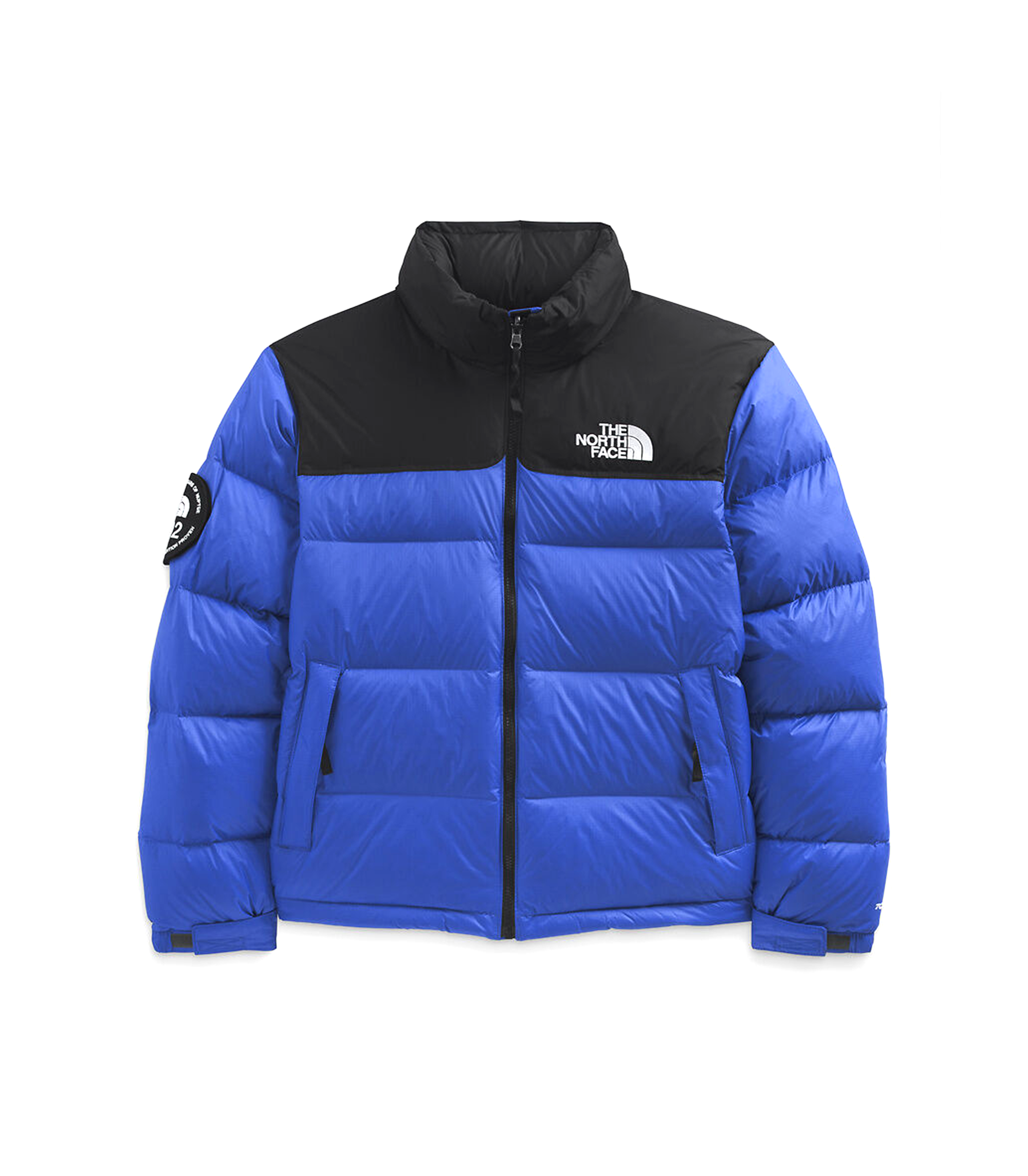 north face puffer coat blue