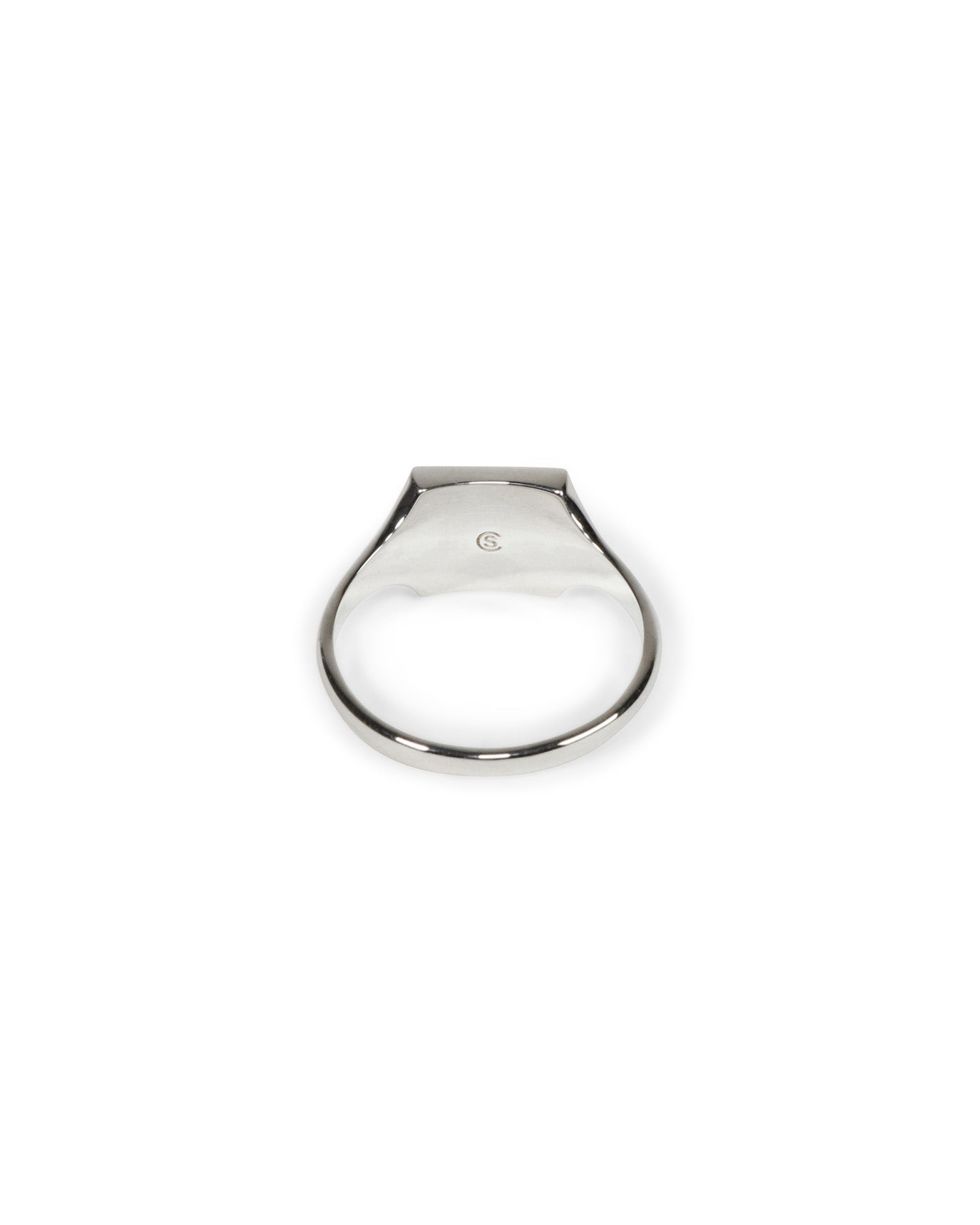 TYPE 011 Slim Square Signet Ring - 925 Sterling Silver