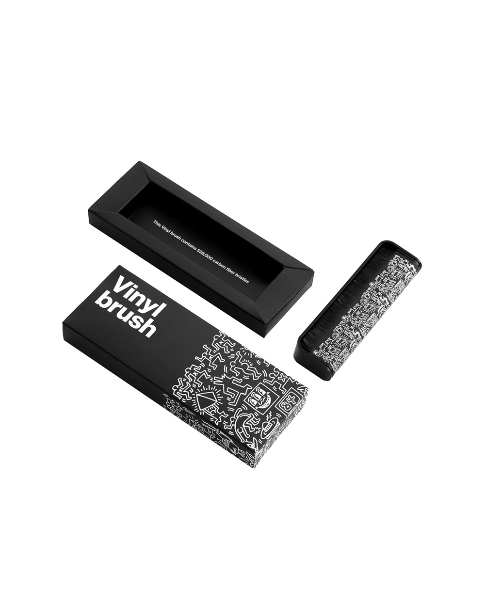 Keith Haring Vinyl Brush - Black / White