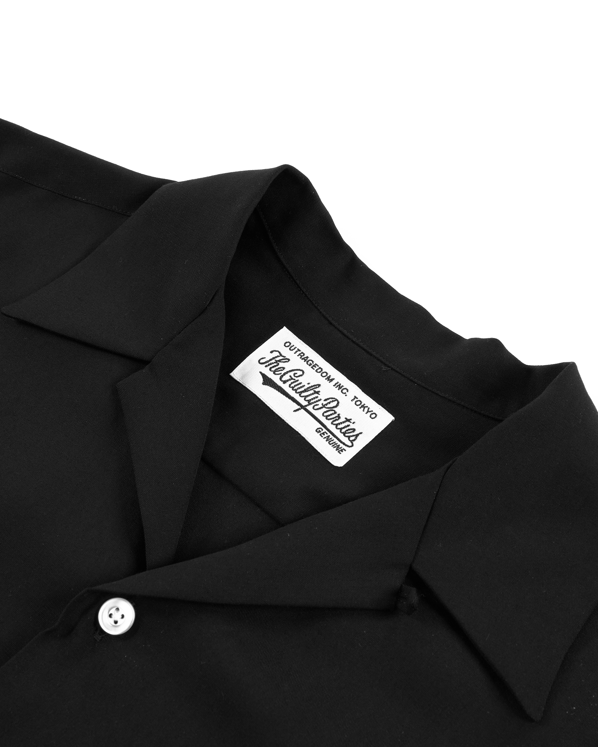Two-Tone 50's Shirt - Black