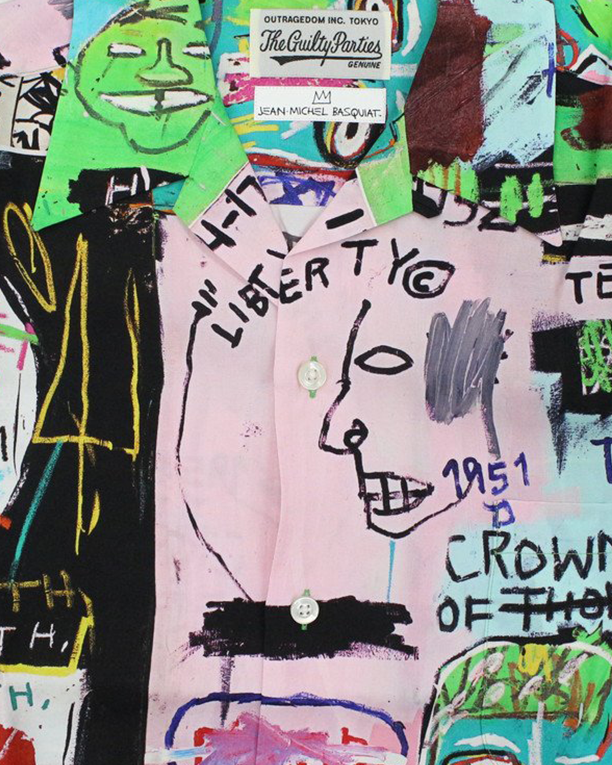 Jean-Michel Basquiat L/S Hawaiian Shirt (Type-2) - Print