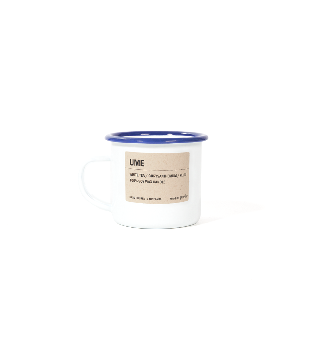 300g Enamel Mug Soy Candle - UME