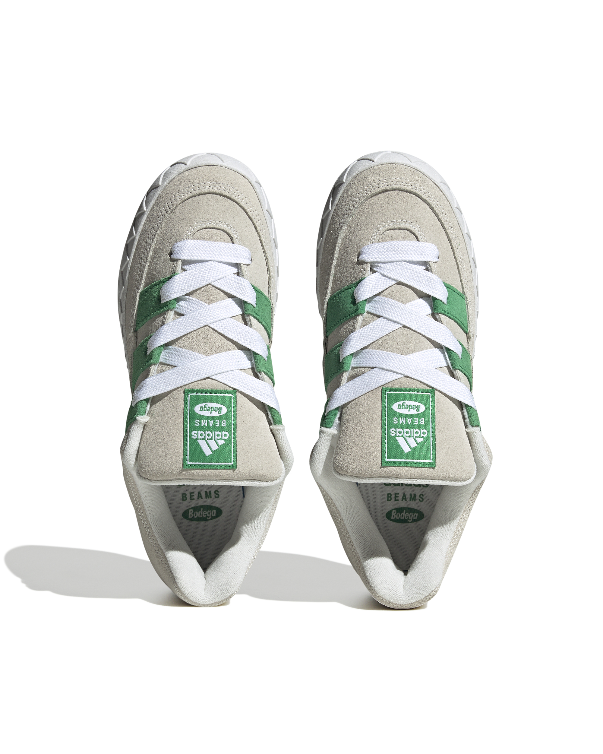 Bodega x Beams Adimatic - Off White / Green / Cry White