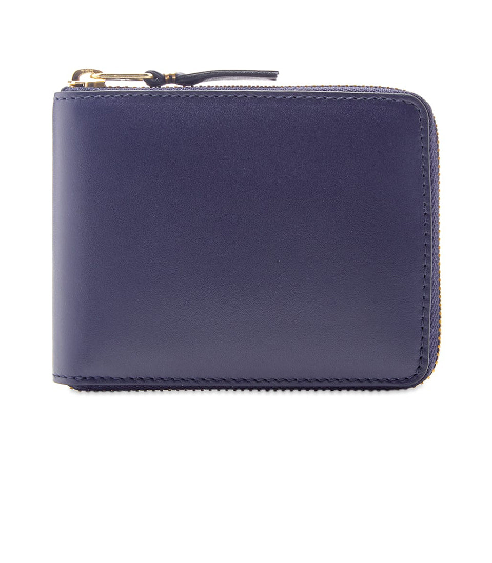 Classic Large Zip Wallet - Navy